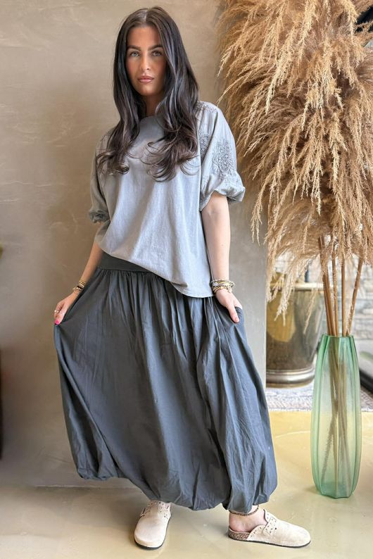 Atik Bubble Sleeve Top Storm /9=